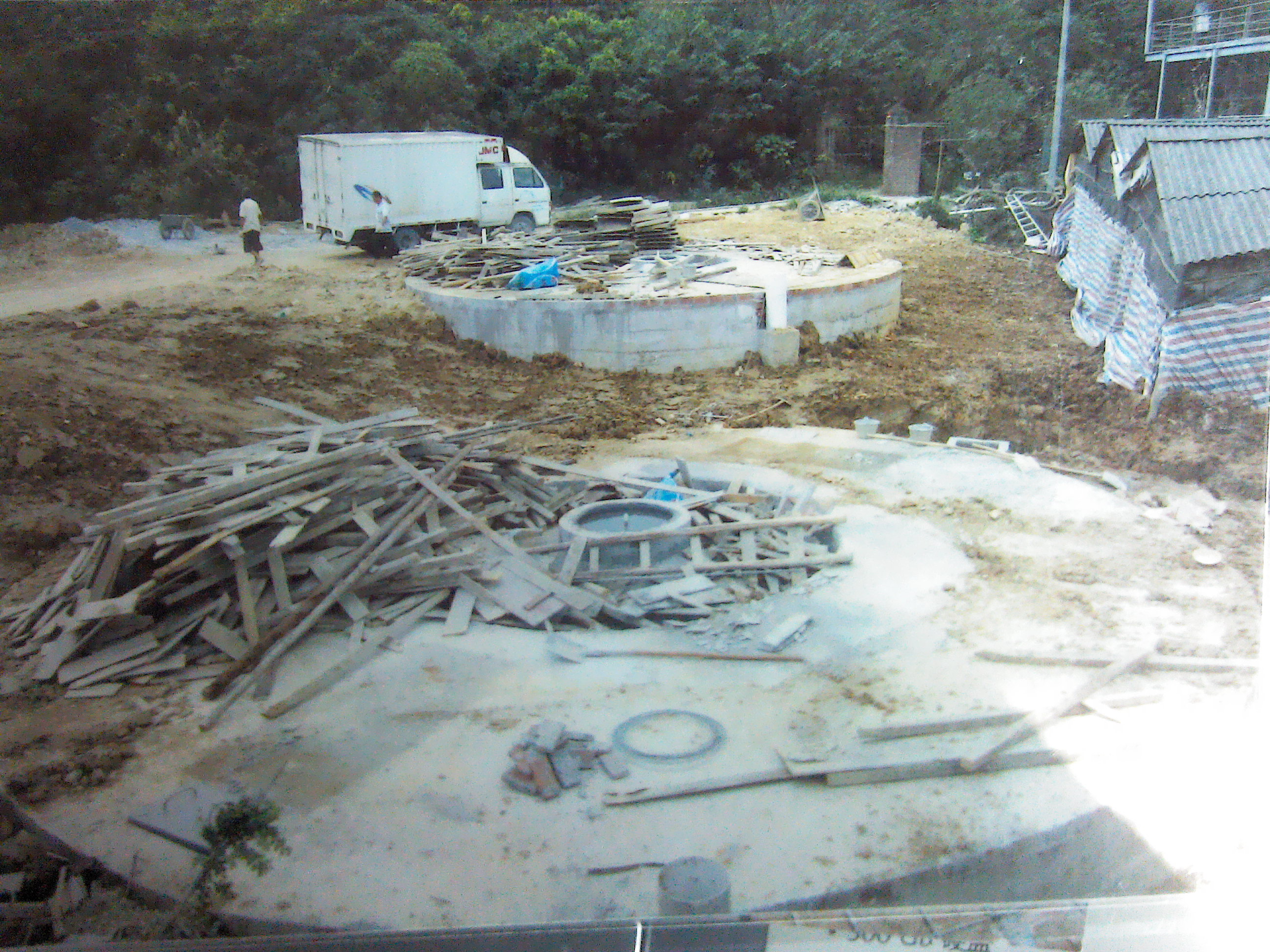 佛山三水南山鎮(zhèn)某豬場600方沼氣池工程