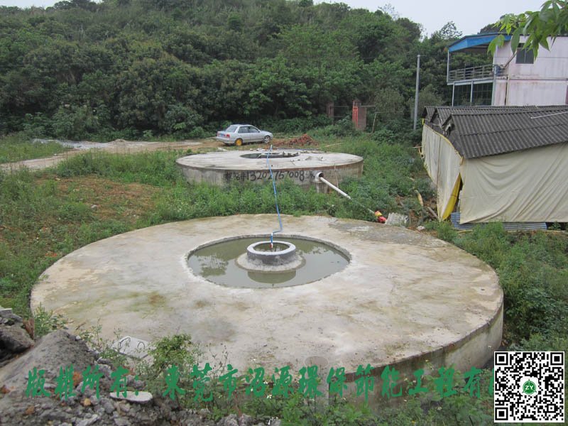 佛山三水某養(yǎng)殖場400立方沼氣池建設
