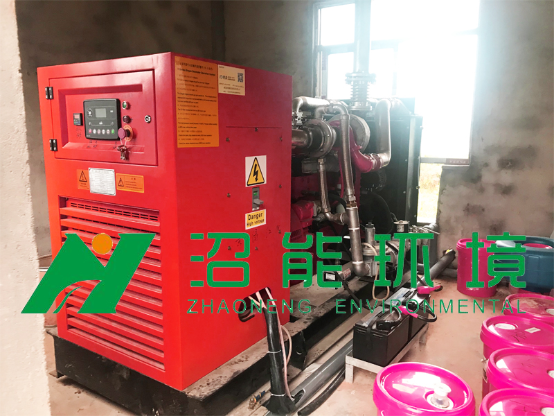 江西新余市分宜縣操場(chǎng)鄉(xiāng)黑150KW沼氣發(fā)電機(jī)組