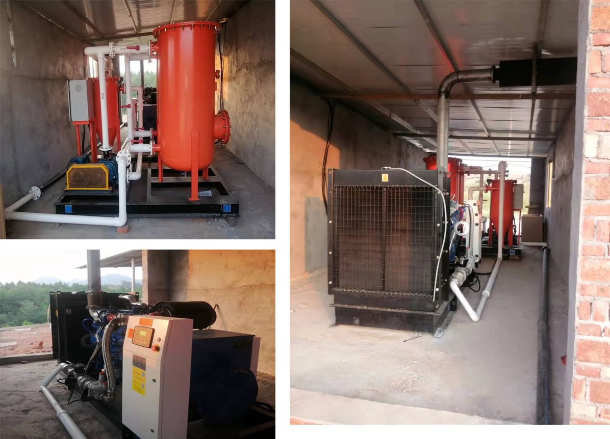 江西省吉安市安?？h200KW沼氣發(fā)電機(jī)組安裝調(diào)試成功